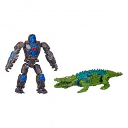 TRANSFORMERS RISE OF THE BEASTS OPTIMUS PRIMAL E SKULL CRUNCHER ACTION FIGURES HASBRO