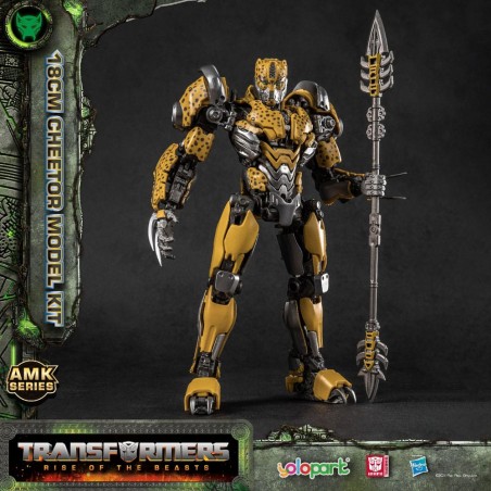 TRANSFORMERS RISE OF THE BEASTS AMK SERIES CHEETOR MODEL KIT 22CM ACTION FIGURE