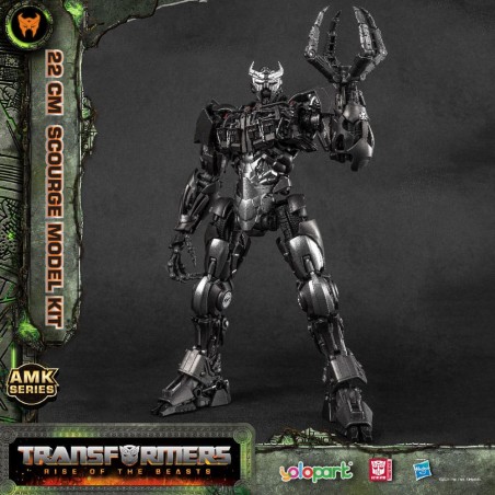 TRANSFORMERS RISE OF THE BEASTS SCOURGE MODEL KIT 22CM AMK SERIES ACTION FIGURE