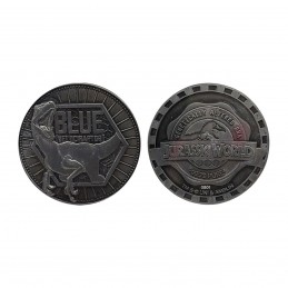 JURASSIC WORLD BLUE VELOCIRAPTOR LIMITED EDITION COIN MONETA DA COLLEZIONE FANATTIK