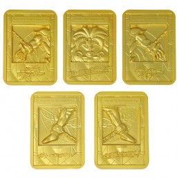 YU-GI-OH! EXODIA THE FORBIDDEN ONE GOLD PLATED INGOT SET LINGOTTI FANATTIK