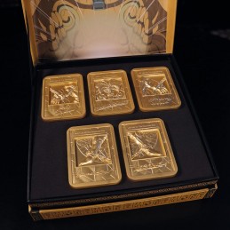 YU-GI-OH! EXODIA THE FORBIDDEN ONE GOLD PLATED INGOT SET LINGOTTI FANATTIK