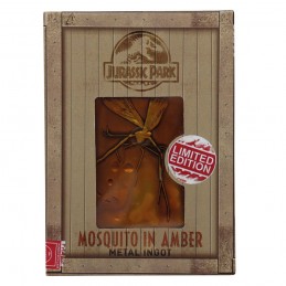 JURASSIC PARK MOSQUITO IN AMBER LIMITED EDITION METAL INGOT LINGOTTO FANATTIK