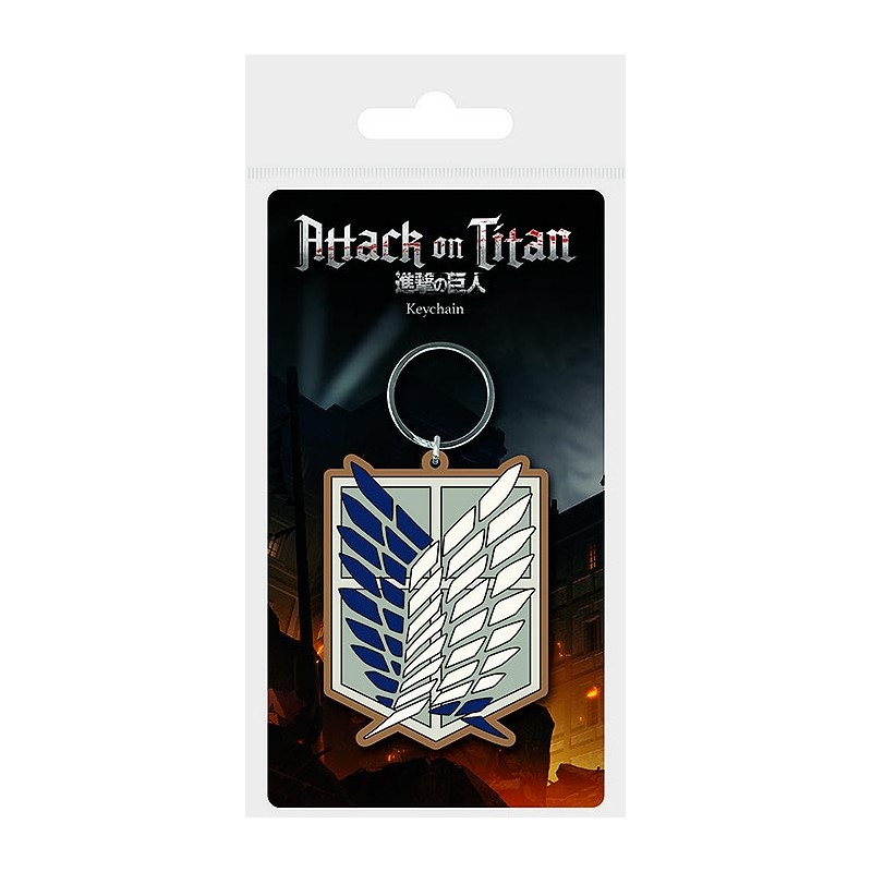 PYRAMID INTERNATIONAL ATTACK ON TITAN RUBBER KEYCHAIN