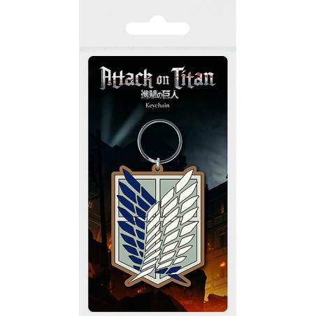 ATTACK ON TITAN RUBBER KEYCHAIN