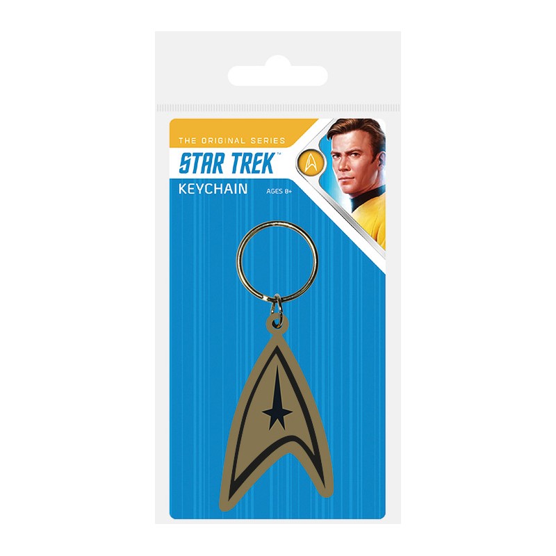 PYRAMID INTERNATIONAL STAR TREK LOGO RUBBER KEYCHAIN