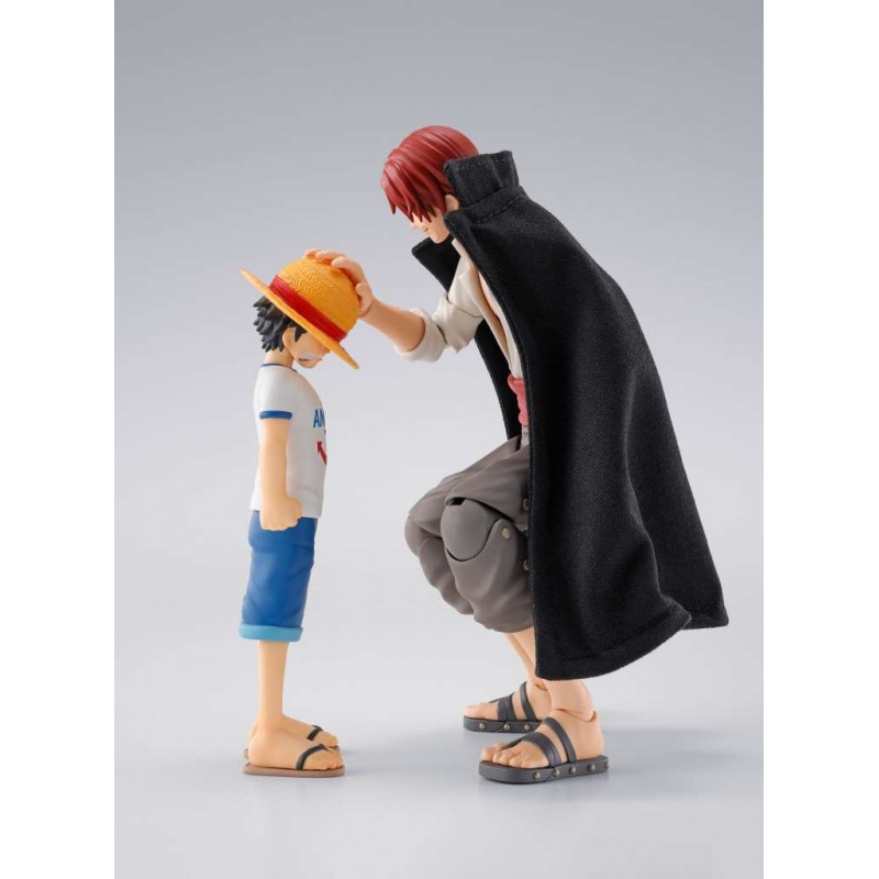 BANDAI ONE PIECE SHANKS AND LUFFY CHILDHOOD S.H. FIGUARTS ACTION FIGURE