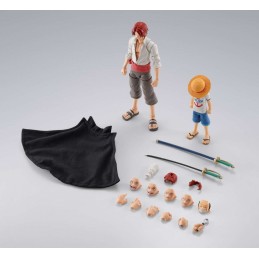 BANDAI ONE PIECE SHANKS AND LUFFY CHILDHOOD S.H. FIGUARTS ACTION FIGURE