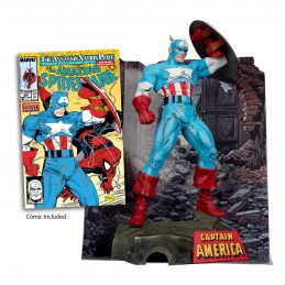 MC FARLANE MARVEL PVC STATUE CAPTAIN AMERICA (THE AMAZING SPIDER-MAN 323) FIGURE