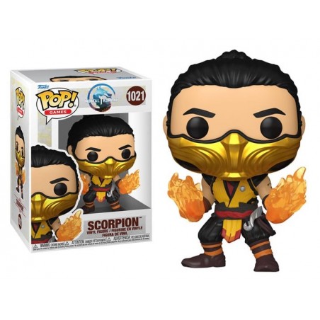 FUNKO POP! MORTAL KOMBAT 1 SCORPION BOBBLE HEAD FIGURE