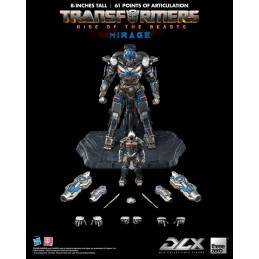 TRANSFORMERS RISE OF THE BEASTS DLX MIRAGE ACTION FIGURE THREEZERO