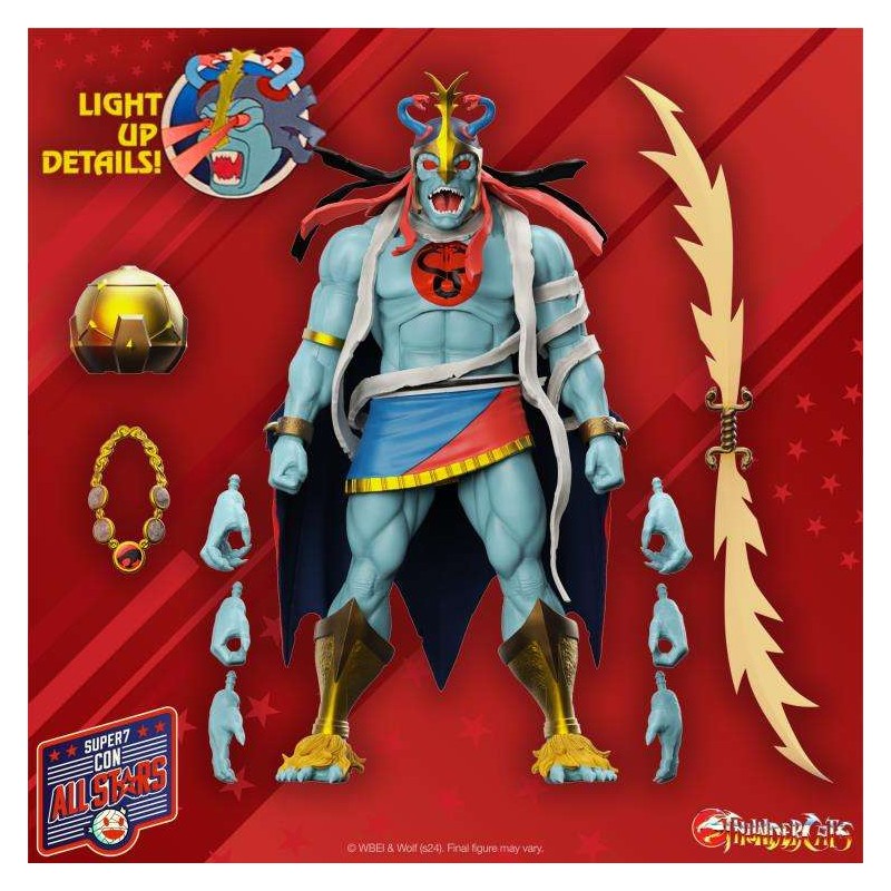 SUPER7 THUNDERCATS ULTIMATES MUMM-RA LED EYES 18CM ACTION FIGURE