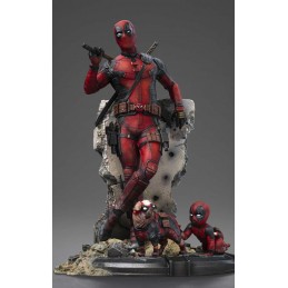 DEADPOOL & WOLVERINE ART SCALE DEADPOOL 1/10 STATUA FIGURE IRON STUDIOS