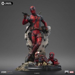 DEADPOOL & WOLVERINE ART SCALE DEADPOOL 1/10 STATUA FIGURE IRON STUDIOS