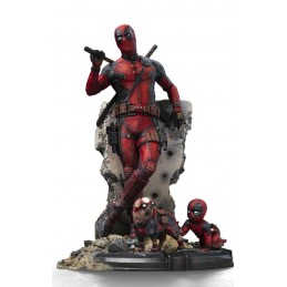 DEADPOOL & WOLVERINE ART SCALE DEADPOOL 1/10 STATUA FIGURE IRON STUDIOS