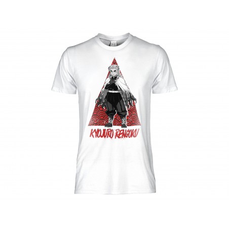 MAGLIA T SHIRT DEMON SLAYER RENGOKU WHITE