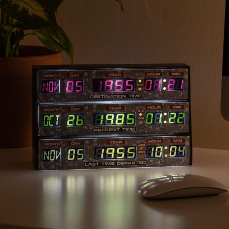 RITORNO AL FUTURO TIME CIRCUITS 3D LIGHT REPLICA LAMPADA