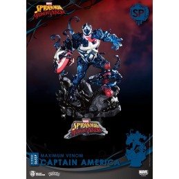 MARVEL COMICS D-STAGE MAXIMUM VENOM CAPTAIN AMERICA SPECIAL ED STATUA FIGURE DIORAMA BEAST KINGDOM