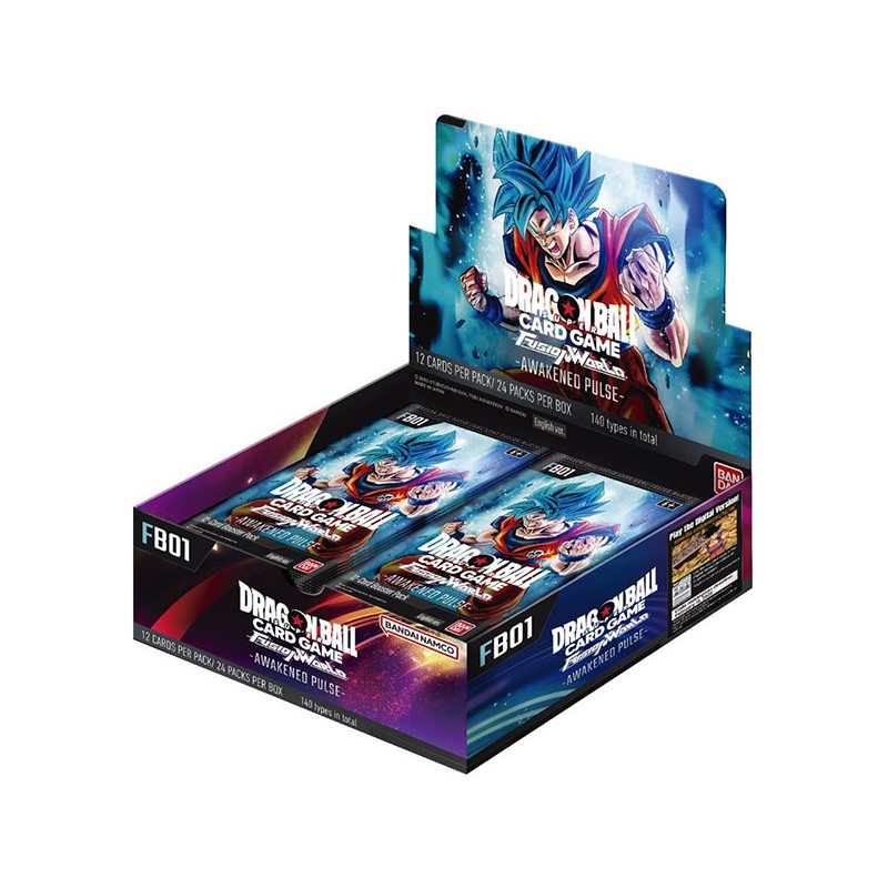 DRAGONBALL SUPER CARD FUSION WORLD FB01 EU BOX 24pz BANDAI