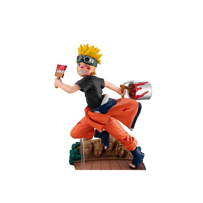 MEGAHOUSE NARUTO SHIPPUDEN NARUTO UZUMAKI GO GEM STATUE FIGURE WITH EXTRA HEAD