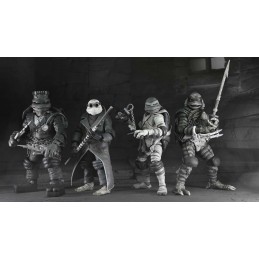 UNIVERSAL MONSTERS X TMNT BLACK AND WHITE 4-PACK ACTION FIGURE NECA