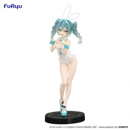 HATSUNE MIKU RURUDO WHITE BICUTE BUNNIES FIGURE STATUE