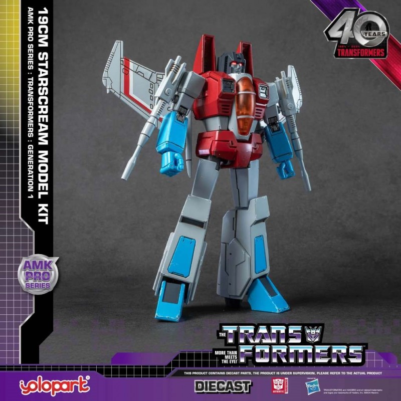 YOLOPARK TRANSFORMERS GENERATION ONE AMK PRO SERIES STARSCREAM MODEL KIT 20CM ACTION FIGURE