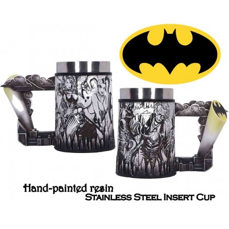 DC COMICS BATMAN SUPER VILLAINS RESIN TANKARD