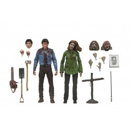 NECA EVIL DEAD BLOODY ASH & CHERYL 2-PACK ACTION FIGURE