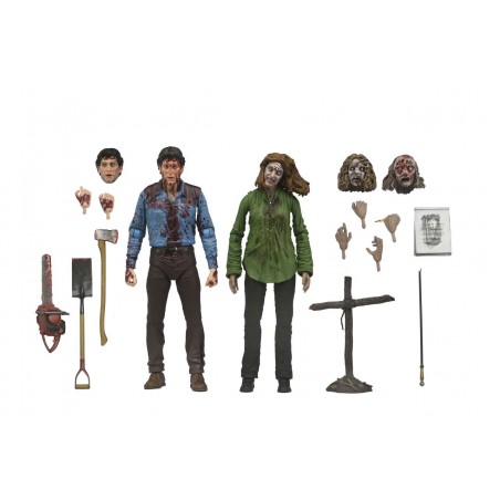 EVIL DEAD BLOODY ASH & CHERYL 2-PACK ACTION FIGURE