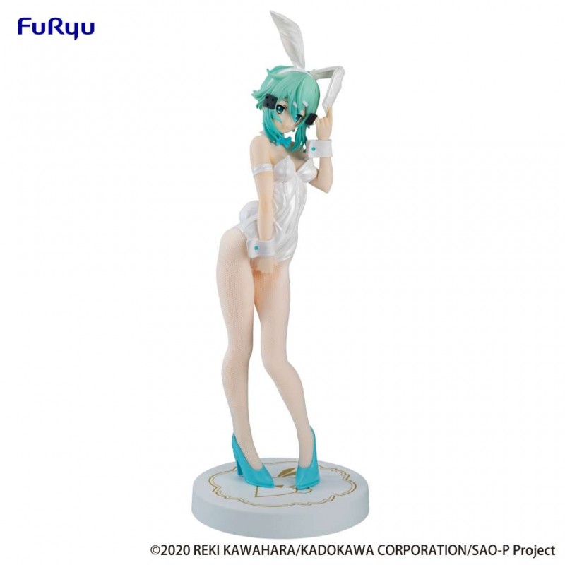 FURYU SWORD ART ONLINE BICUTE BUNNIES SINON WHITE PEARL STATUE FIGURE