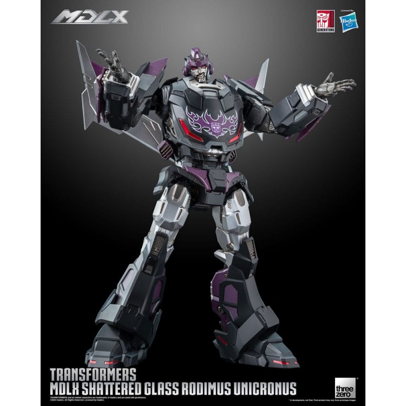 THREEZERO TRANSFORMERS MDLX SHATTERED GLASS RODIMUS UNICRONUS ACTION FIGURE