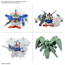 BB SENSHI MS GUNDAM 0083 STARDUST MEMORY SET MODEL KIT 4X FIGURE BANDAI