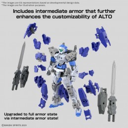 BANDAI 30MM EEXM-17FA FULL ARMOR ALTO 1/144 MODEL KIT FIGURE