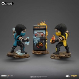 IRON STUDIOS MORTAL KOMBAT MINICO SCORPION VS SUBZERO ARCADE SET FIGURE STATUE