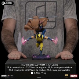 IRON STUDIOS X-MEN 97 WOLVERINE AND GAMBIT ART SCALE DELUXE 1/10 STATUE FIGURE