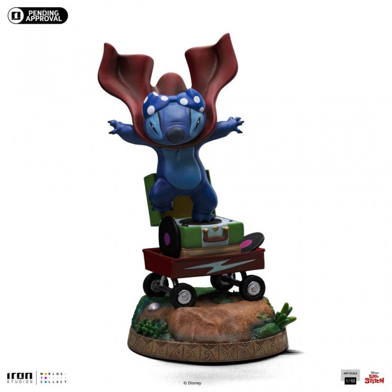 LILO AND STITCH LAUNDRY STITCH ART SCALE 1/10 STATUA FIGURE IRON STUDIOS