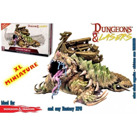 DUNGEONS AND LASERS DRAGON TURTLE THE TERRIFYING TERRAPIN XL MINIATURA FIGURE