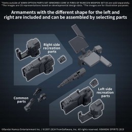 30MM OPTION PARTS SET ARMORED CORE VI WEAPON SET 3 MODEL KIT BANDAI