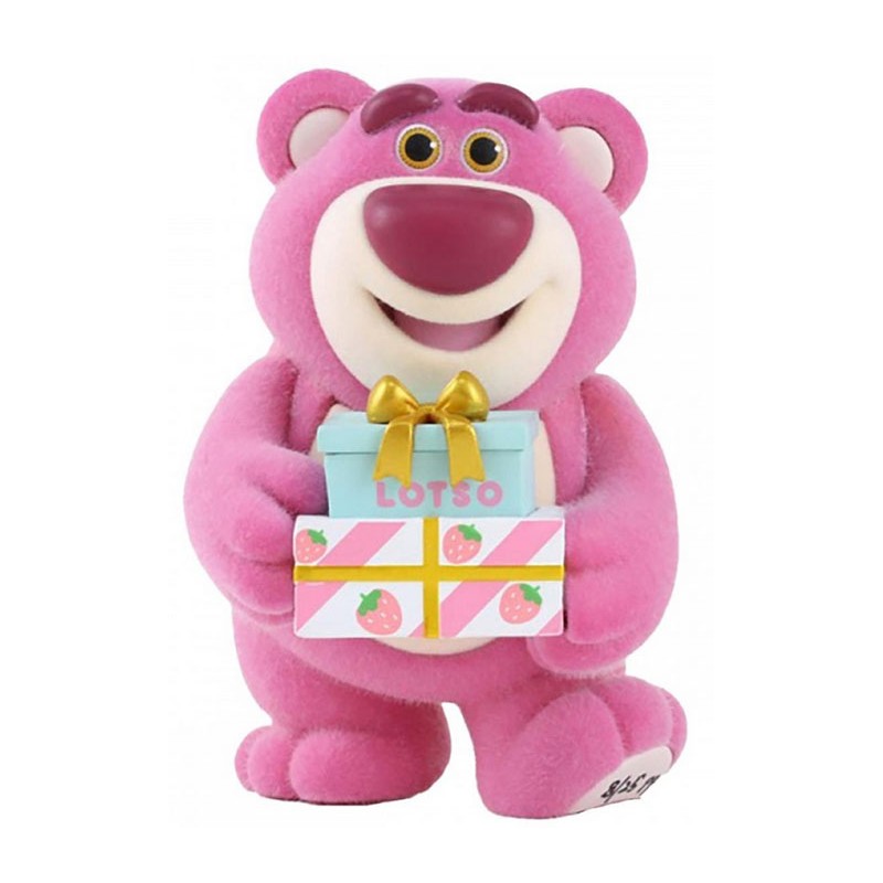 TOY STORY LOTSO WITH CHRISTMAS PRESENTS FLOCKED STATUA FIGURE ENESCO