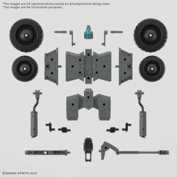 BANDAI 30MM EX ARM VEHICLE WHEEL MOBILE 1/144 MODEL KIT