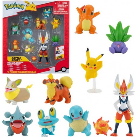 POKEMON BATTLE FIGURE MULTI-PACK BATTLE READY 10X MINIFIGURE