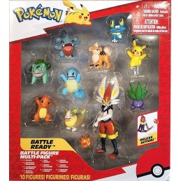 POKEMON BATTLE FIGURE MULTI-PACK BATTLE READY 10X MINIFIGURE JAZWARES