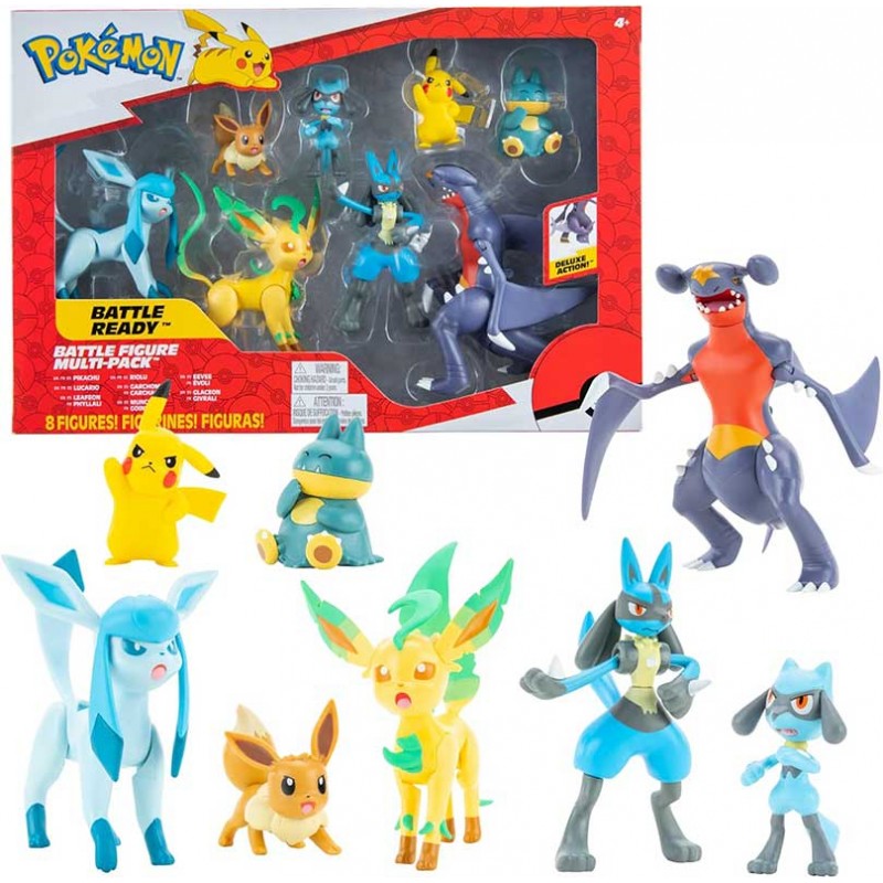 POKEMON BATTLE FIGURE MULTI-PACK BATTLE READY 8X MINIFIGURE JAZWARES