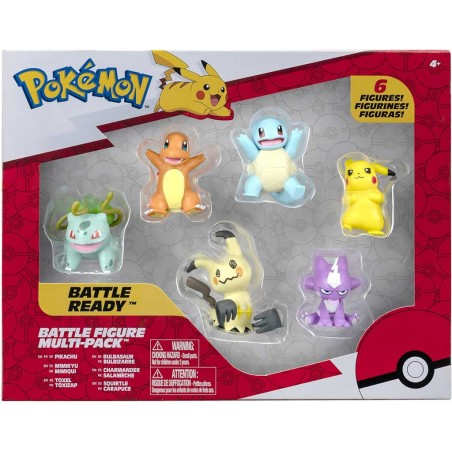 POKEMON BATTLE FIGURE MULTI-PACK BATTLE READY 6X MINIFIGURE