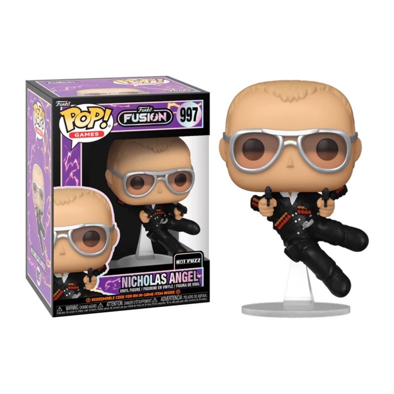 FUNKO FUNKO POP! FUNKO FUSION HOT FUZZ NICHOLAS ANGEL BOBBLE HEAD FIGURE