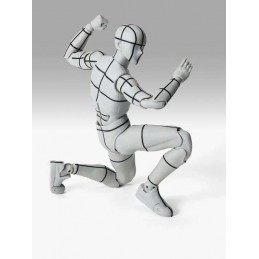 BODY KUN SPORTS WIRE FRAME GREY COLOR S.H. FIGUARTS ACTION FIGURE BANDAI