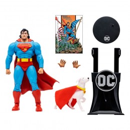 DC MULTIVERSE SUPERMAN & KRYPTO ACTION FIGURE MC FARLANE