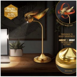 HARRY POTTER GOLDEN SNITCH POSABLE DESK LAMP LAMPADA DA SCRIVANIA PALADONE PRODUCTS