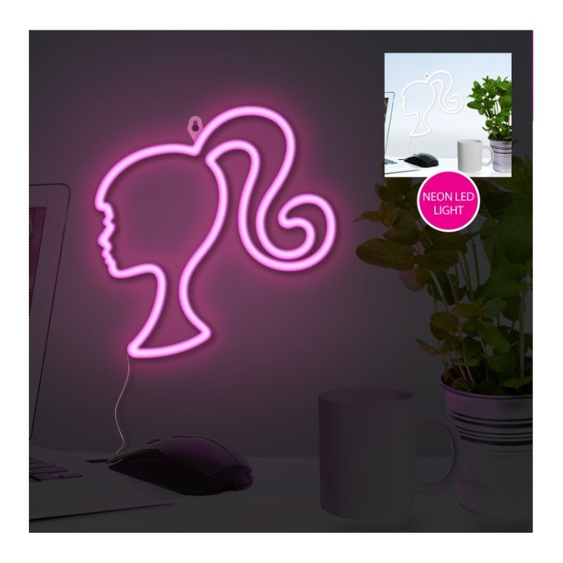 BARBIE SILHOUETTE LED NEON LIGHT LAMPADA PALADONE PRODUCTS